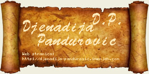 Đenadija Pandurović vizit kartica